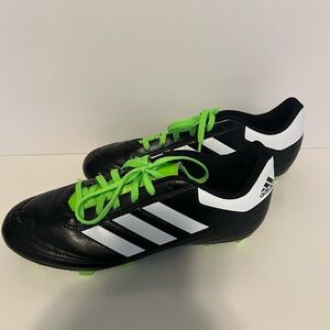 Adidas Men's Black and White Soccer Shoes